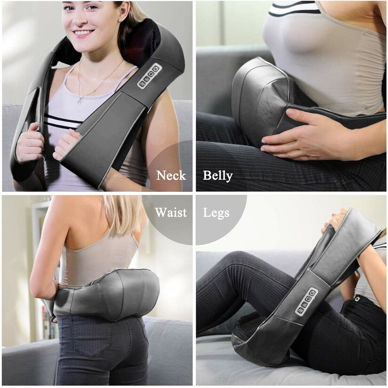 Electric Back, Neck and Shoulder Massager with Heat Kneading 