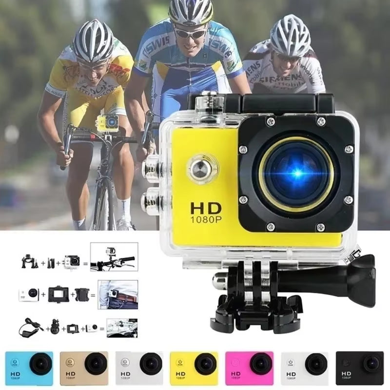 Mini Helme HD 1080P Sports Action Waterproof Diving Recording Camera Full HD