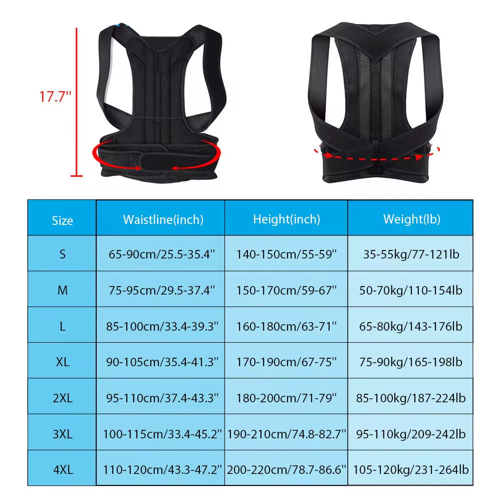 New Upper Back Posture Corrector Posture Clavicle Support 