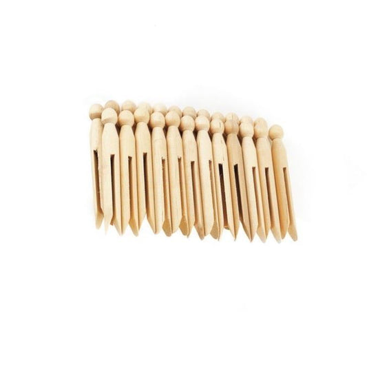 24 Wooden Dolly Pegs for Clothes Line