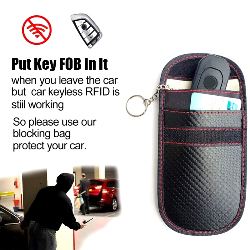 Car Key Signal Blocker Case Faraday Cage Fob Pouch 