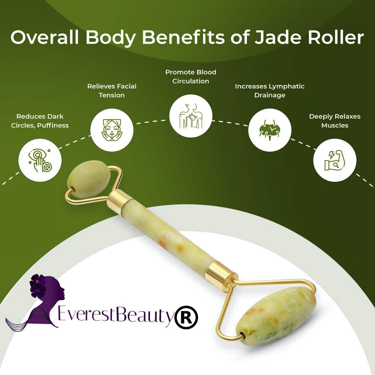 Jade Face Massage Roller Beauty Tool