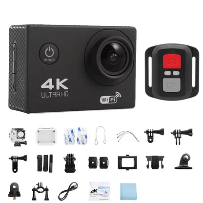 4K Action Camera 1080P/30FPS Wifi 2.0" 170D Waterproof