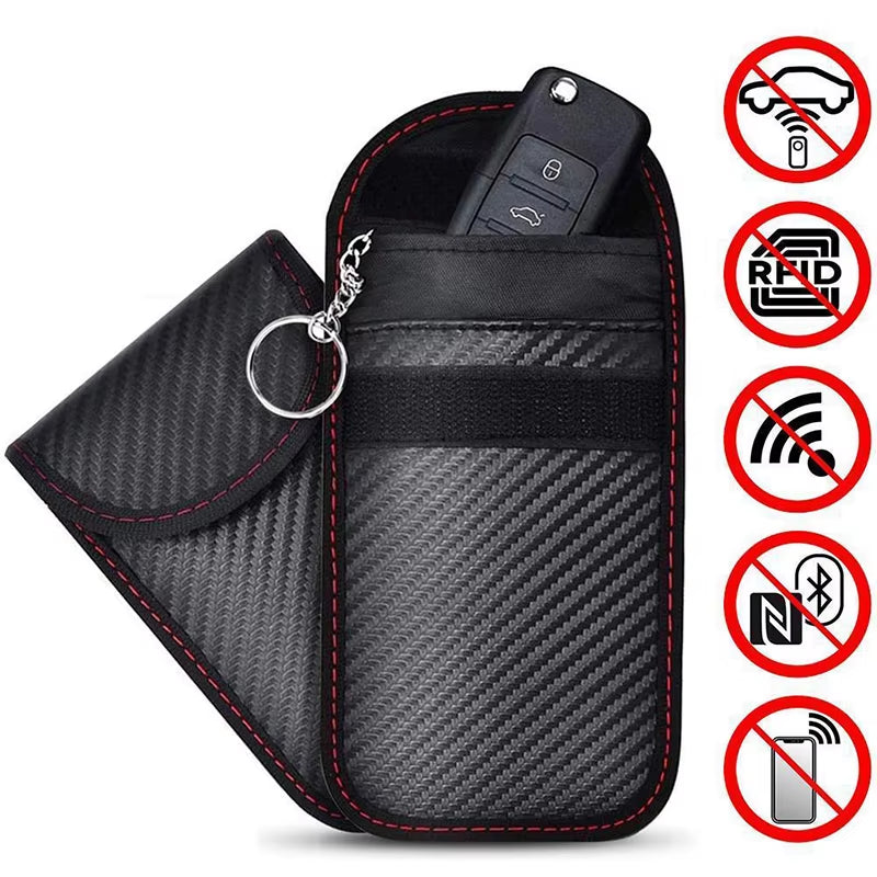 Car Key Signal Blocker Case Faraday Cage Fob Pouch 