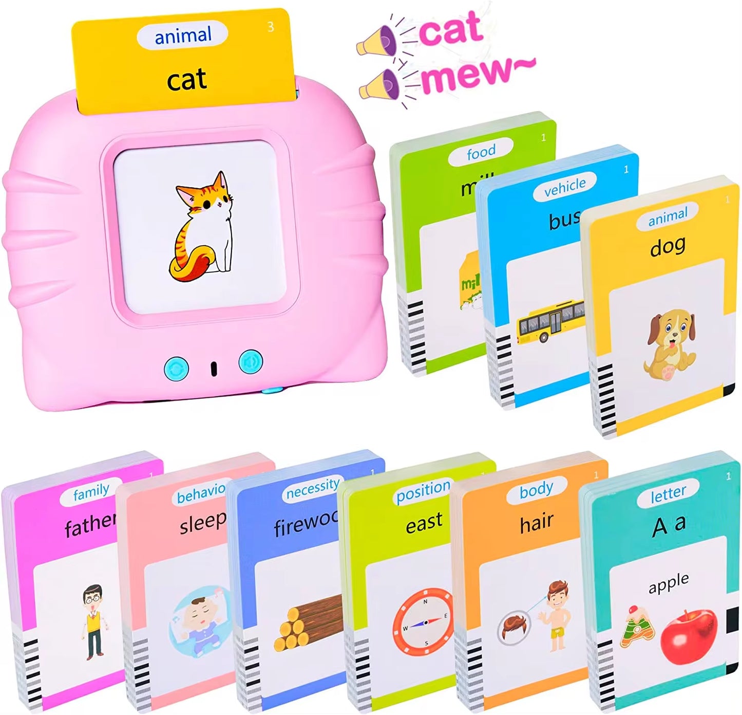 Talking Educational Flash Cards for kids