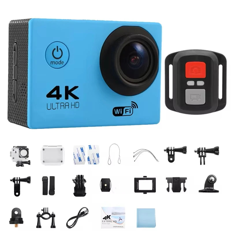 4K Action Camera 1080P/30FPS Wifi 2.0" 170D Waterproof